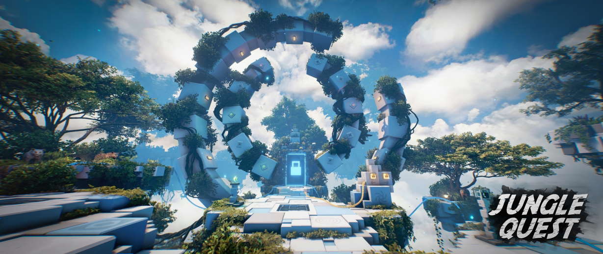 adventurers exiting a portal