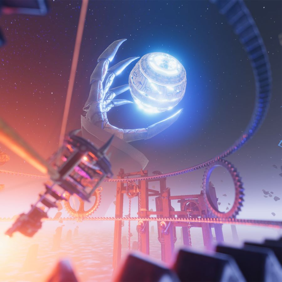 magical arm reaching for the moon