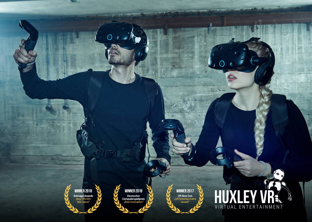 man and woman in virtual reality gear exploring